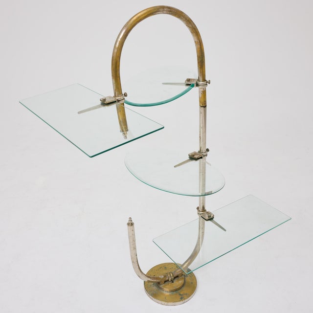 Vintage Art Nouveau Metal and Glass Patisserie Display Stand, 1930s For Sale - Image 17 of 18