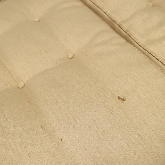 Beige Vintage Three-Seater Sofa in Wood, 1950s For Sale - Image 8 of 12
