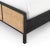 Four Hands Sydney Black Wood and Natural Cane King Bed For Sale - Image 10 of 13