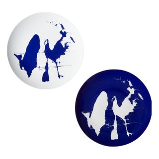 Flat Neige Plates by Charlotte Prerriand for Cassina, Set of 2 For Sale