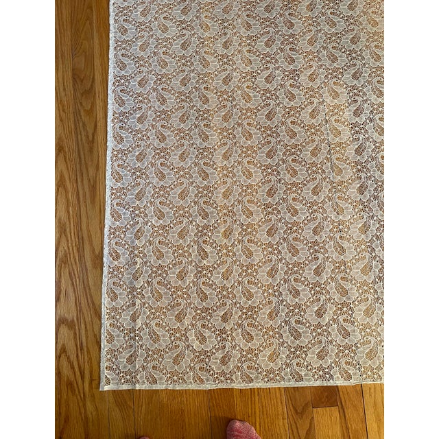 Perfect for Summer. Gives your table protection with a light summer look. Light Beige lace tablecloth is shown on top of a...