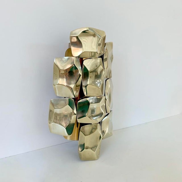 Brass Sconce by Willy Daro, Belgium, 1970s For Sale - Image 9 of 17