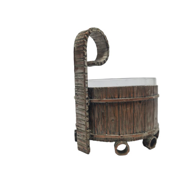 Metal Art Deco Sugar Bowl from Hefra, Poland, 1970s For Sale - Image 7 of 18