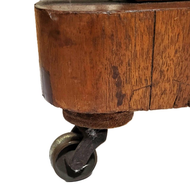Antique English 19th C Victorian Mahogany Slant Top Davenport Desk For Sale - Image 16 of 16