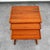 Mid-Century Modern Mid Century Danish Modern Nesting Tables Solid Teak Set 3 Denmark Sled MCM Wood For Sale - Image 3 of 12