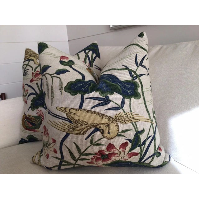 Stunning-stunning-stunning...A new "vintage" fabric from GP and J Baker, "Heron and Lotus Flower" has recently been...