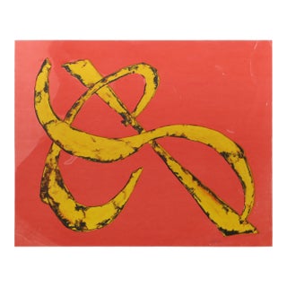 Peace, Abstract Silkscreen by Herbert Ferber For Sale