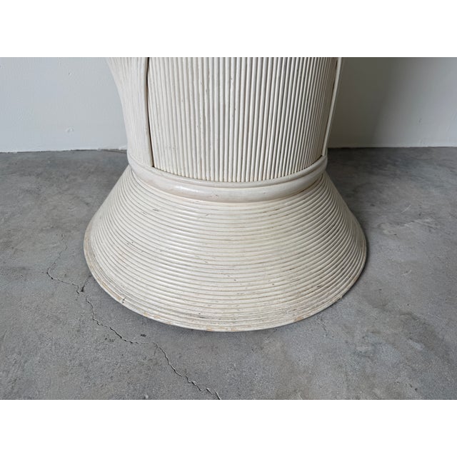 1980's Gabriella Crespi Style - Rattan Dining Table Base For Sale - Image 13 of 13