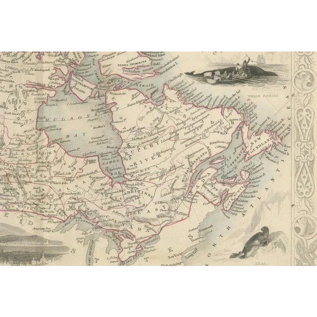 Map of British America with Arctic and Pacific Vignettes, 1800s For Sale - Image 4 of 6