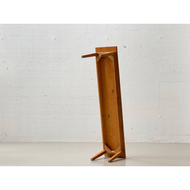 Vintage Wooden Bench with Seat in Beech, 1970s For Sale - Image 12 of 18