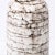 Mid-Century Modernist White and Earth Toned Horizontally Striated Ceramic Vase For Sale - Image 9 of 11