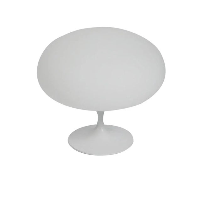 2020s Mid-Century Modern Design Tulip Mushroom Table Lamp by Designline in White Space Age For Sale - Image 5 of 10