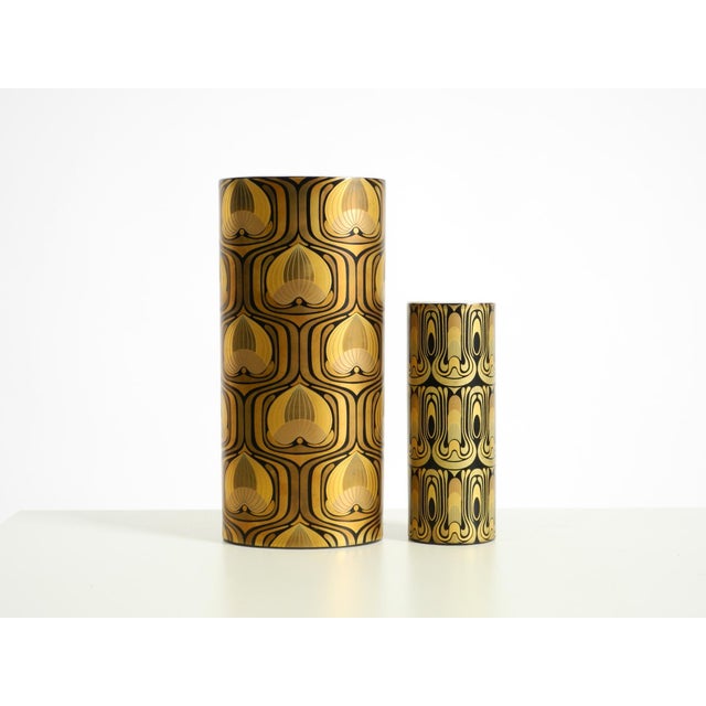 Hollywood Regency Porcelain Vases by Björn Wiinblad for Rosenthal Studio-Linie, 1970s, Set of 2 For Sale - Image 3 of 17