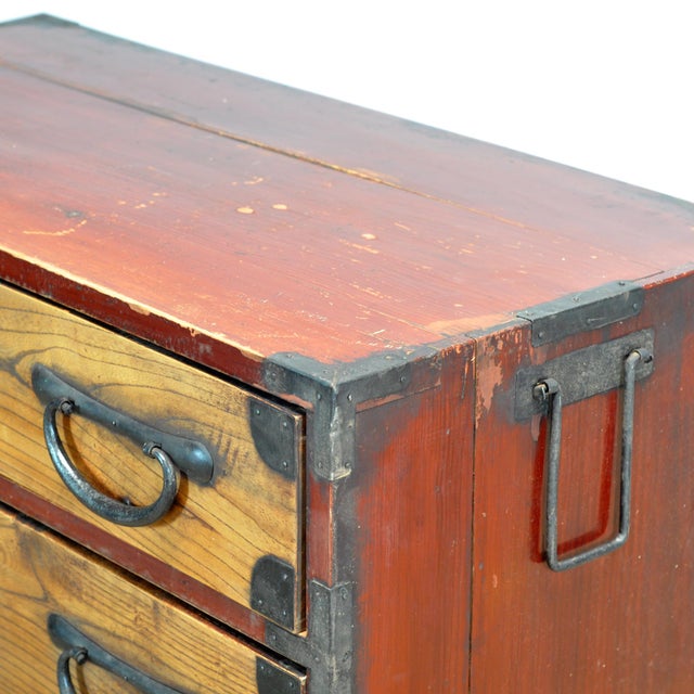 Black Japanese Tansu Chest of Drawers, 1870 For Sale - Image 8 of 18