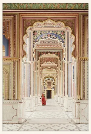 Corridor 2 by Trunk Archive, Framed Art Print, 32x48