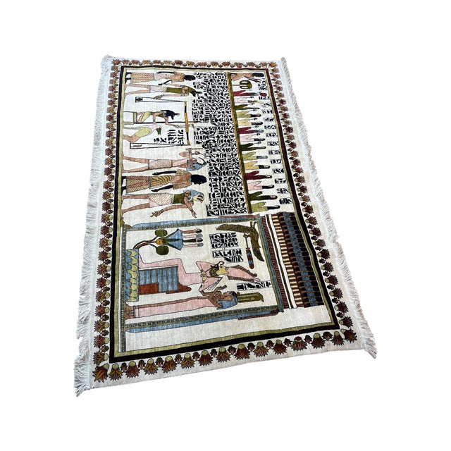 For sale is this beautifully crafted tapestry/area rug. It has only been displayed as a tapestry and has never been used...