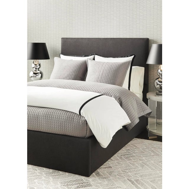 Gray Coleman King Cotton Coverlet Set, Storm, 4 Pieces For Sale - Image 8 of 9