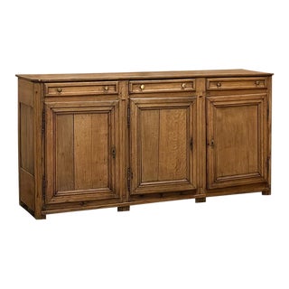 18th Century French Directoire Period Country French Oak Buffet For Sale
