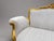 Wood 1980s French Louis XVI Gold Velvet Beech Settee For Sale - Image 7 of 16