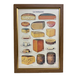 French "La Fromagerie" Print Framed For Sale
