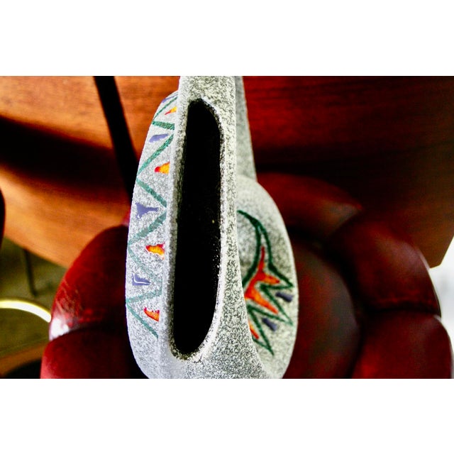 Gray Ceramic Vase by Roberto Rigon for Bertoncello Ceramiche, Italy, 1960 For Sale - Image 8 of 10