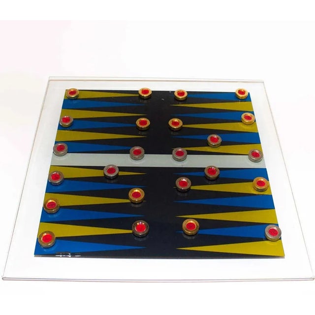 Chessboard Board Game from Antonella Fonda, 1970s, Set of 81 For Sale - Image 4 of 6