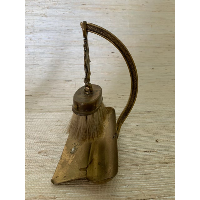Mid-Century Modern Brass Fireplace Tools For Sale - Image 3 of 5