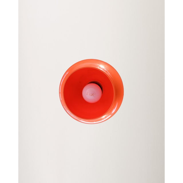 Space Age Orange Ceiling Lamp by Studio Tetrarch for Artemide, 1968 For Sale - Image 10 of 11