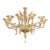 Murano Glass 12-Light Leaf Chandelier For Sale