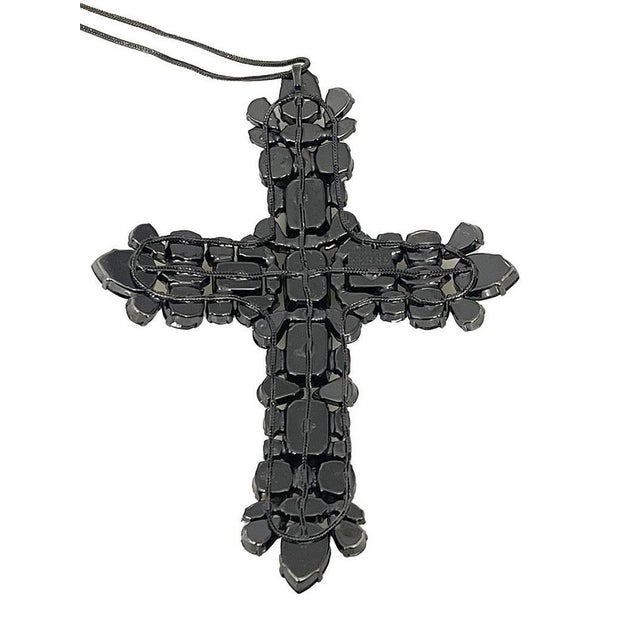 Cross Pendant Necklace attributed to Gianfranco Ferré, Italy, 1990s For Sale - Image 4 of 9