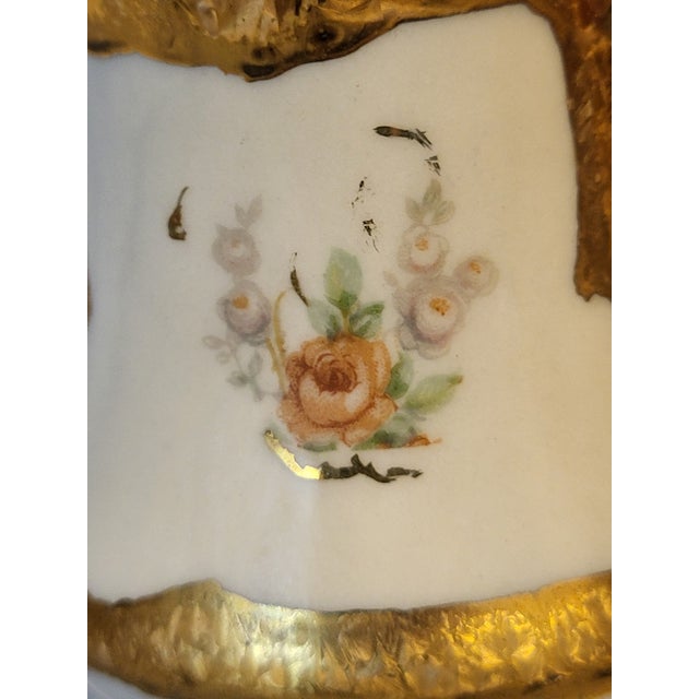 Antique Hand-Painted Demitasse Porcelain Creamer For Sale - Image 12 of 12