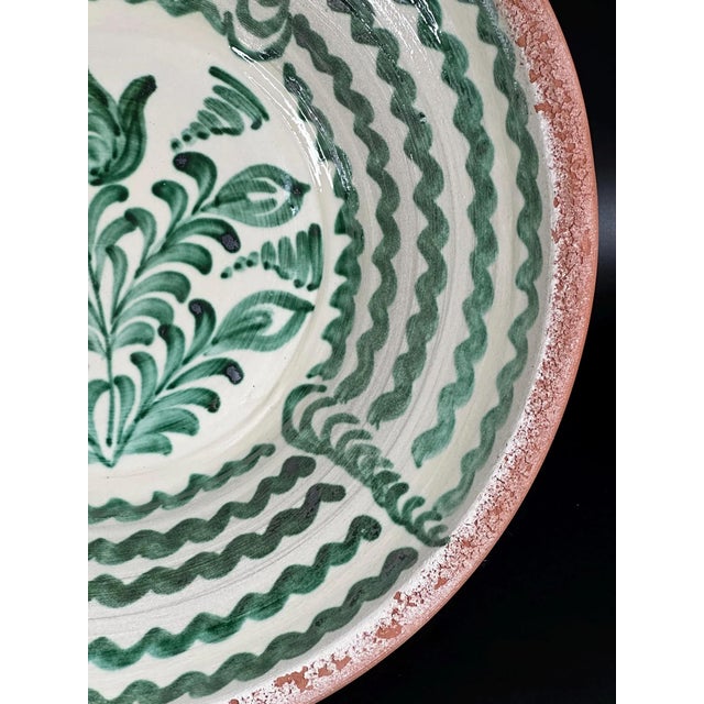 Large Spanish Fajalauza Ceramic Lebrillo Bowl For Sale - Image 3 of 7