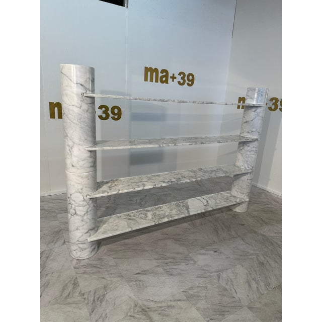 Angelo Mangiarotti "Loico" Marble Bookcase by Angelo Mangiarotti For Sale - Image 4 of 10