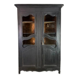 19th C. Napoleon III Painted Armoire For Sale