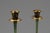 Set of Two (2) Mid-Century Post Modern Judaica Candlestick Holders in Brass and Acrylic Paint Attributed to Oppenheim, Israel, C. 1985 For Sale - Image 14 of 16