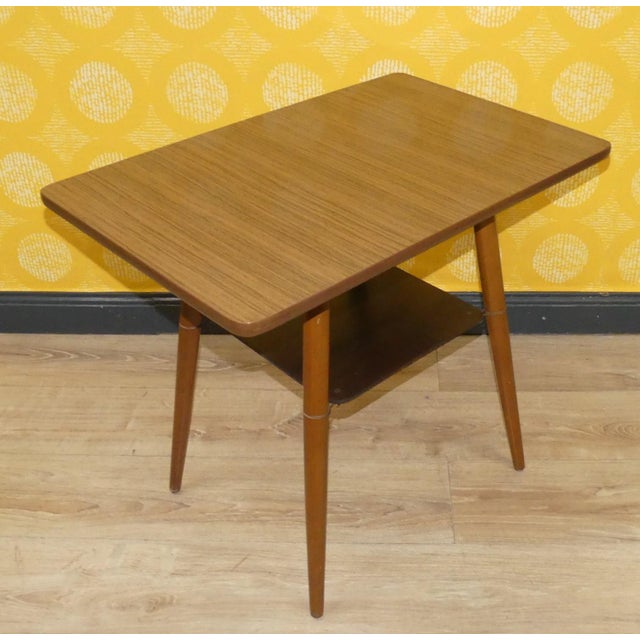 Rectangular Cocktail Tabl in Resopal and Teak Look, 1960s For Sale - Image 4 of 10