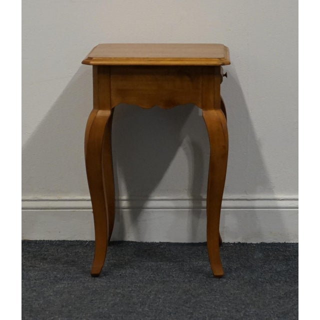 Ethan Allen Legacy Collection Solid Maple Country French Style 14" Square Petite Accent End Table 13-8305 For Sale - Image 12 of 12