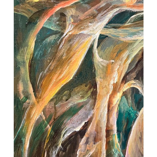 Vivaldo Martini, Abstract Composition No. 8, Oil on Canvas For Sale - Image 4 of 14