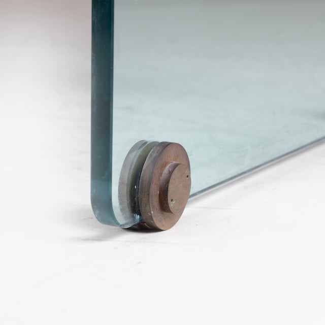 Mid-Century Modern Large Desk in Brass and Cut Crystal by Fabio Lenci, 1960s For Sale - Image 3 of 16