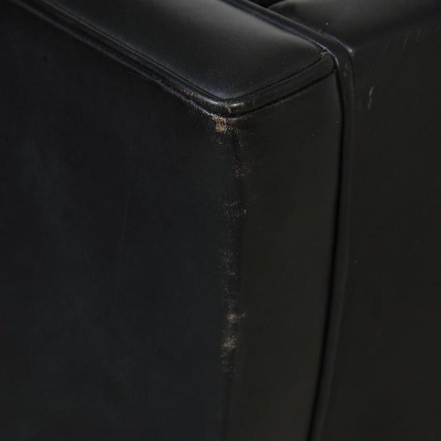Kupe 2-Seater Sofa in Black Leather by Børge Mogensen, 1980s For Sale - Image 17 of 18