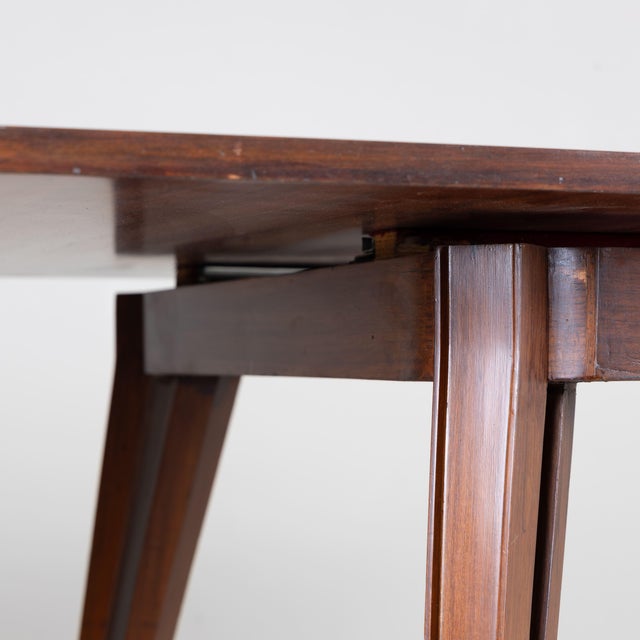 Mid-Century Extendable Wooden Table, 1950s For Sale - Image 12 of 18
