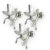 Glass Murano Glass Crystal Sconces, 1970s, Set of 3 For Sale - Image 7 of 7