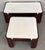 Mid-Century Modern Coffee Tables with Curved Legs and White Top, 1950s, Set of 2 For Sale - Image 9 of 9