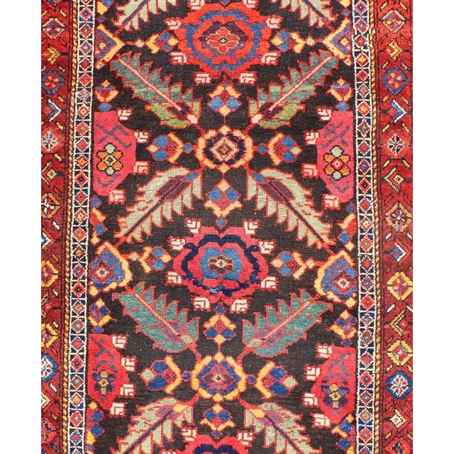 Textile Antique Caucasian Karabagh Gallery Rug-3'10 X 12'10 For Sale - Image 7 of 13