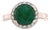 Natural Emerald Diamond Ring 14k Gold 2.83 TCW Certified For Sale