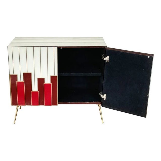 Sideboard with Two Glass Doors, 1980s For Sale - Image 6 of 8