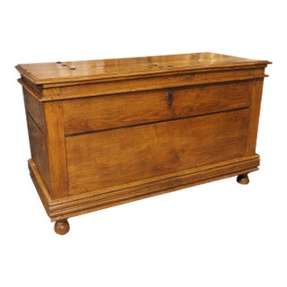 Large Antique Oak Chest From France, Early 1800s For Sale
