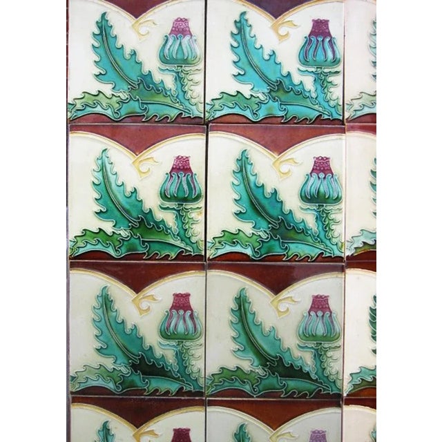 Antique Green Tiles, 1920s For Sale - Image 9 of 11