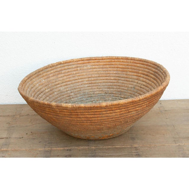 Contemporary Primitive Oversize Sun-Baked Harvest Bowl For Sale - Image 3 of 7