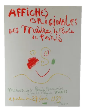 Pablo Picasso, Pablo Picasso, Original Posters of the Masters of the School of Paris, 1959, Lithograph, 1959, Lithograph